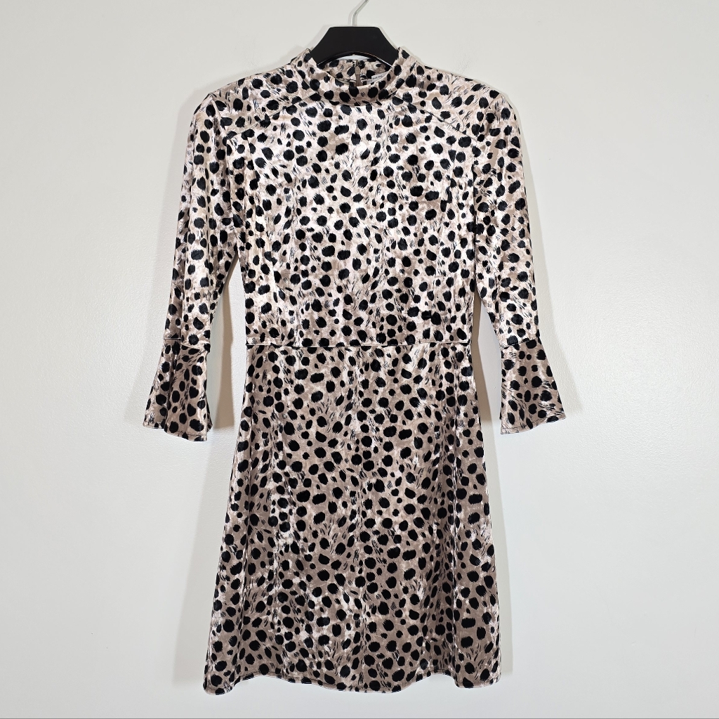 Hvn Tender Loving Care Ashley Leopard Printed Velvet Mini Dress 2 — image 3 of 7